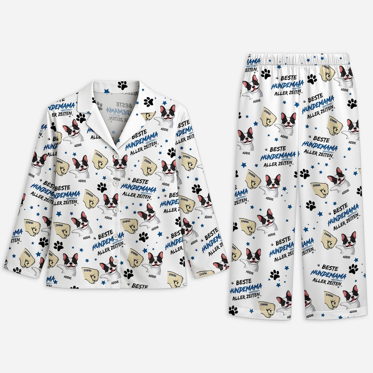 5966VGE1 beste hundemama aller zeiten personalisierte pyjama_ hund 5966V8YAC