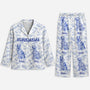 5970VGE1 hundemama toile de jouy personalisierte pyjamas hund 5970VKMTC