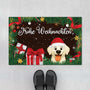 5974DGE1 merry woofmas weihnachten fussmatte personalisiert hund_ 5974DTKAC