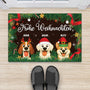 5974DGE2 merry woofmas weihnachten fussmatte personalisiert hund_ 5974DTKAC