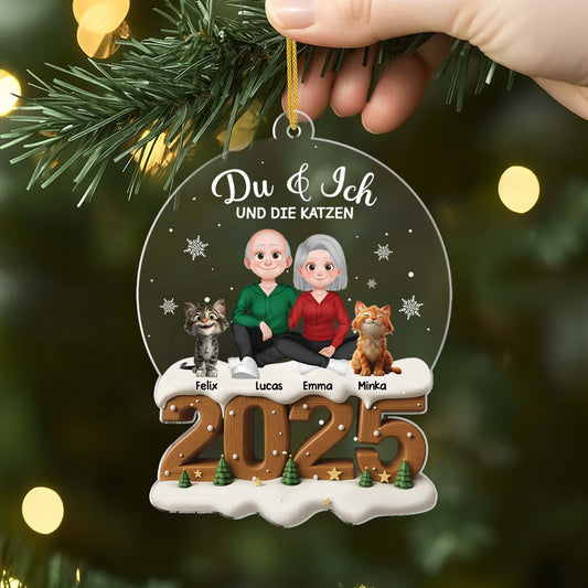 5979OGE2 3d druck effekt du ich und die katzen personalisierter weihnachtsschmuck_ acryl paare 5979O8MTD