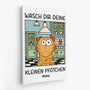 5990CGE1 wasch dir deine kleinen pfotchen katze leinwand personalisiert 5990C36QD2