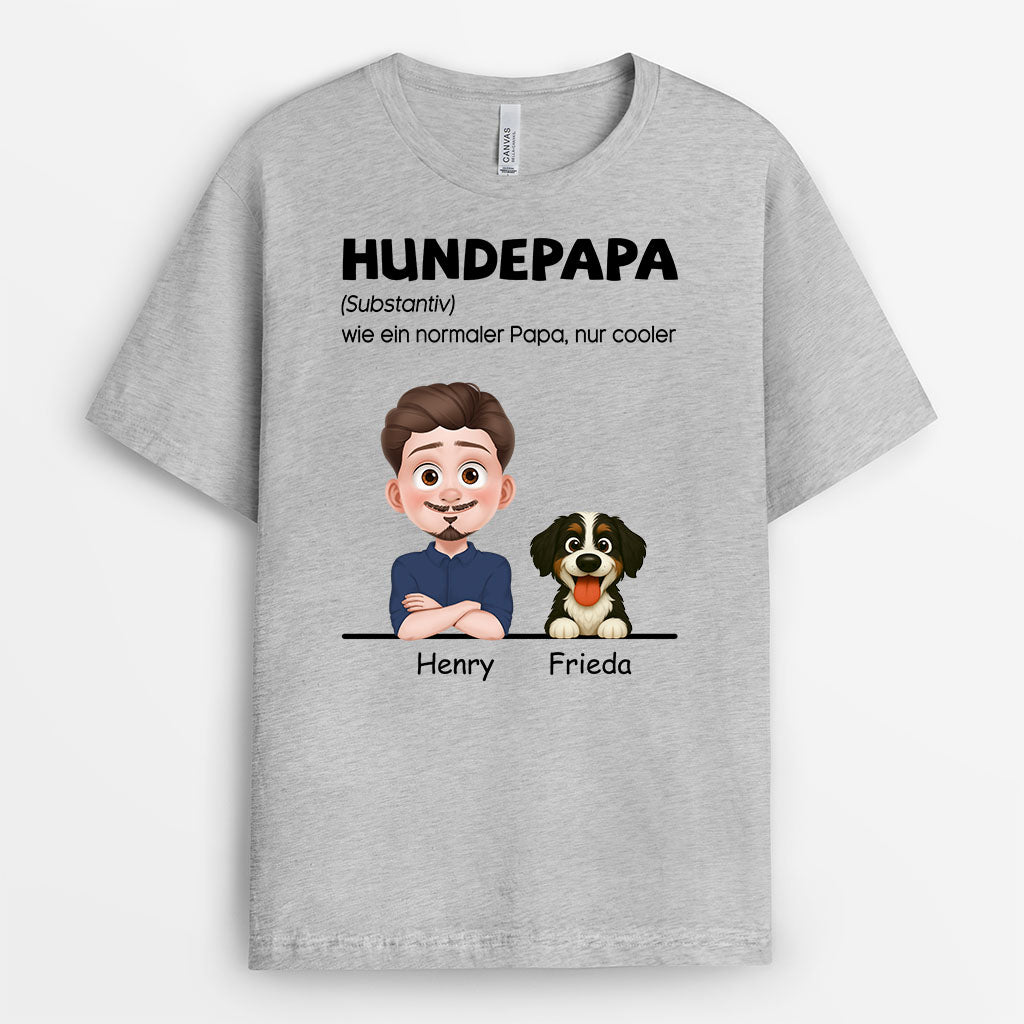 6007AGE2 substantiv hundemama cartoon t shirt hund personalisiert 6007AKV5C