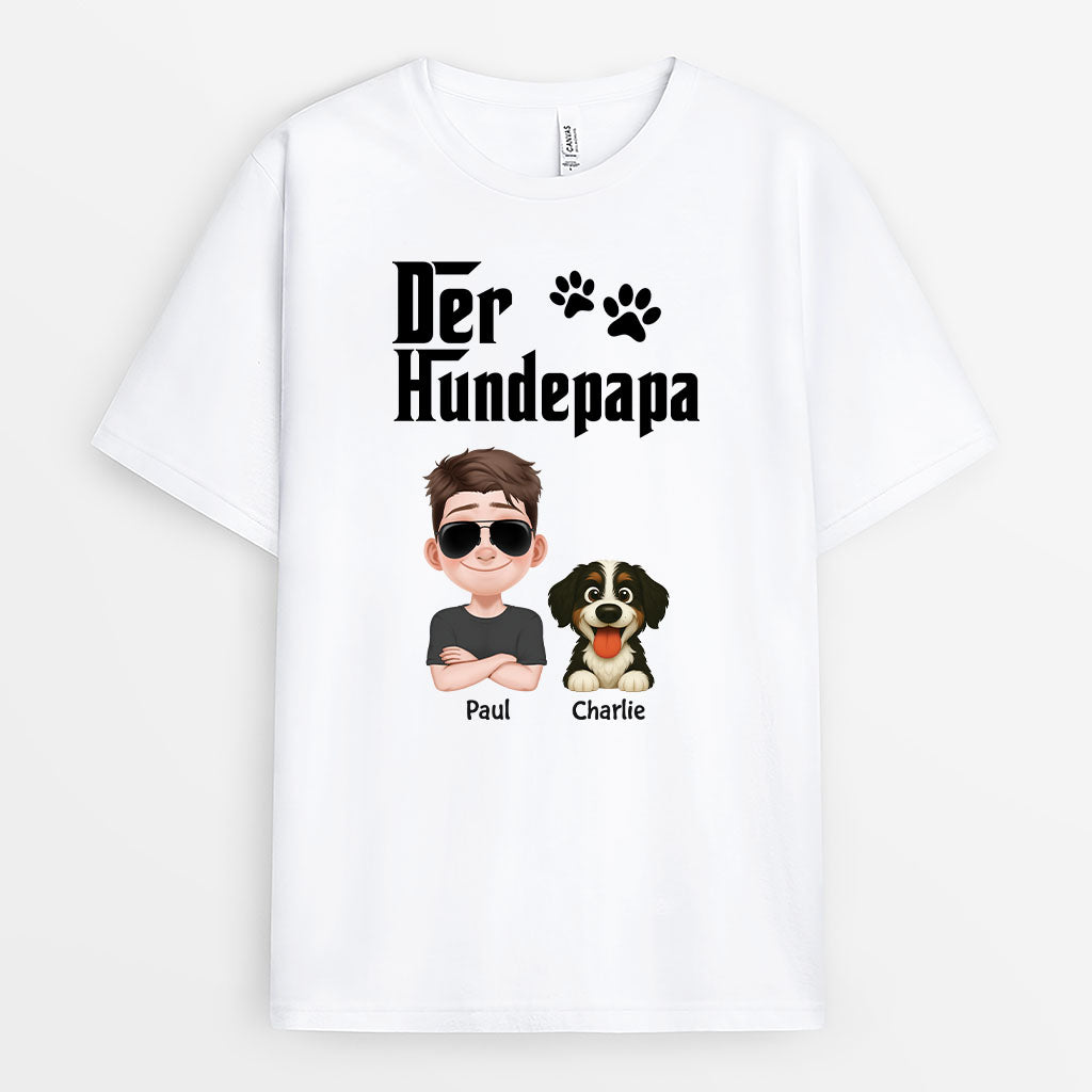 6010AGE1 der hundepate t shirt hund personalisiert 6010AKV5C