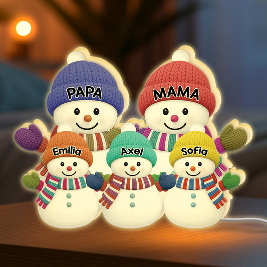 6056LGE2 familie schneemann personalisierte lightbox weihnachten 6056L3Q5A