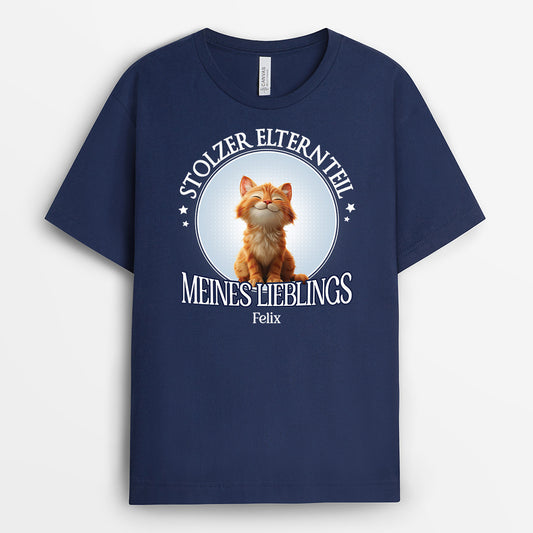 6057AGE2 stolzer elternteil meines lieblings katzen t shirt personalisiert 6057A8MAD