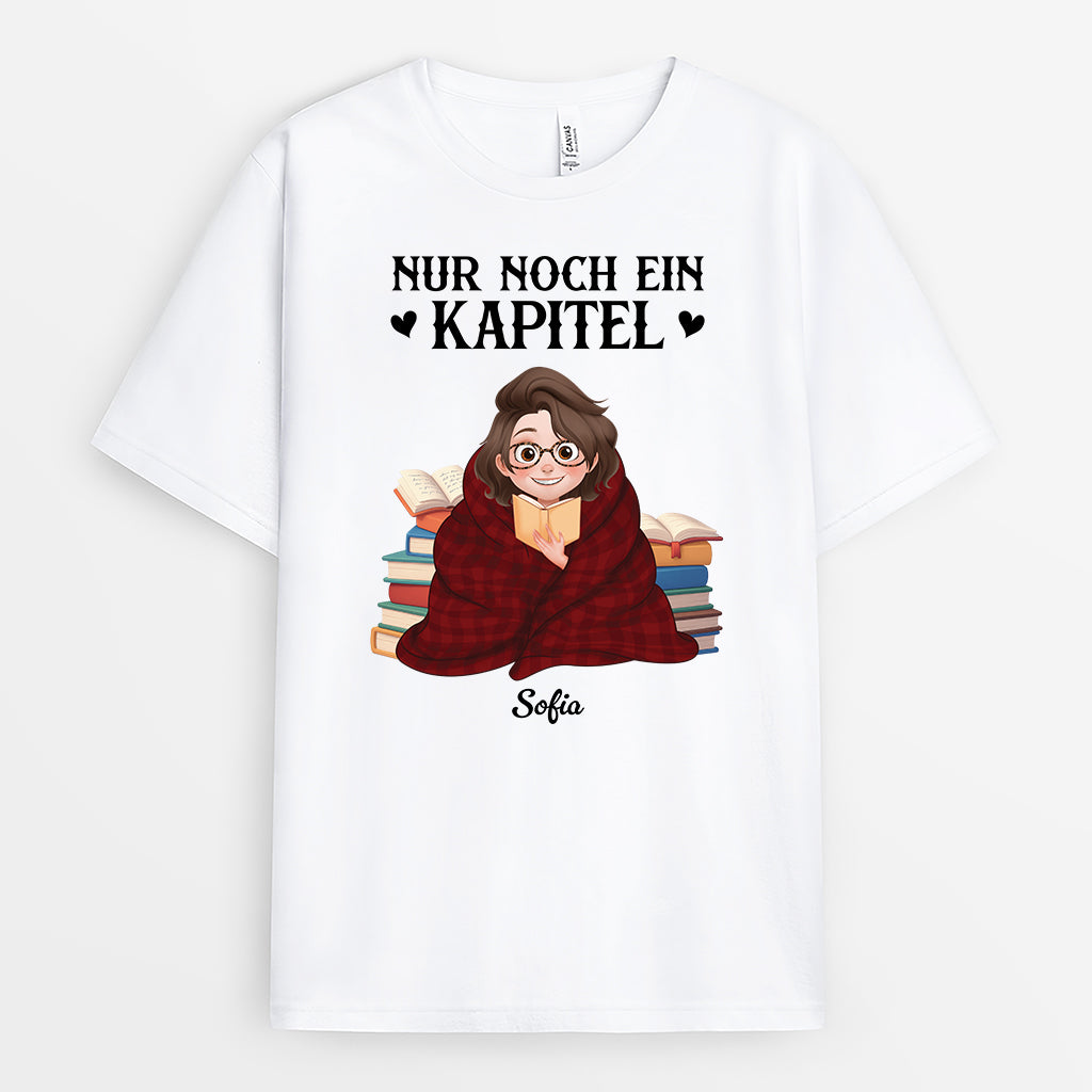 6060AGE1 nur noch ein kapitel personalisierte t shirts leseratten herren damen 6060A