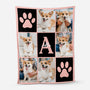 6072BGE1 hund katze mit fotos alphabet kuscheldecke personalisiert haustiere 6072B6VCC
