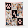 6072BGE1 hund katze mit fotos alphabet kuscheldecke personalisiert haustiere 6072B6VCC