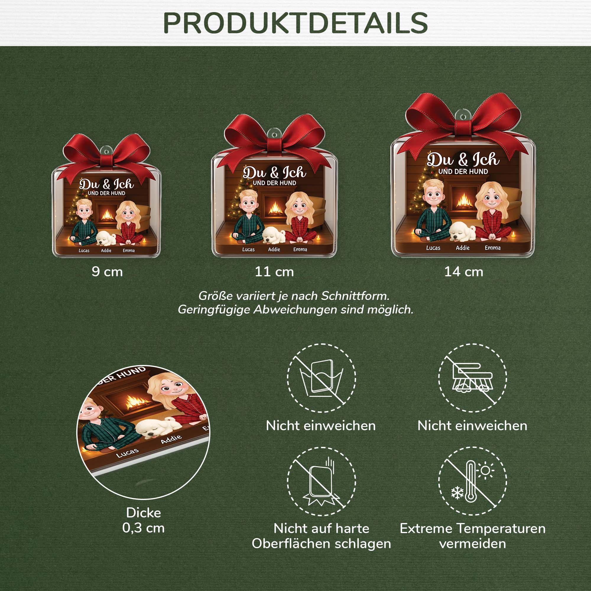 6075OGE3 du ich und die hunde acryl weihnachtsschmuck personalisiert_ paare 6075O6MTC