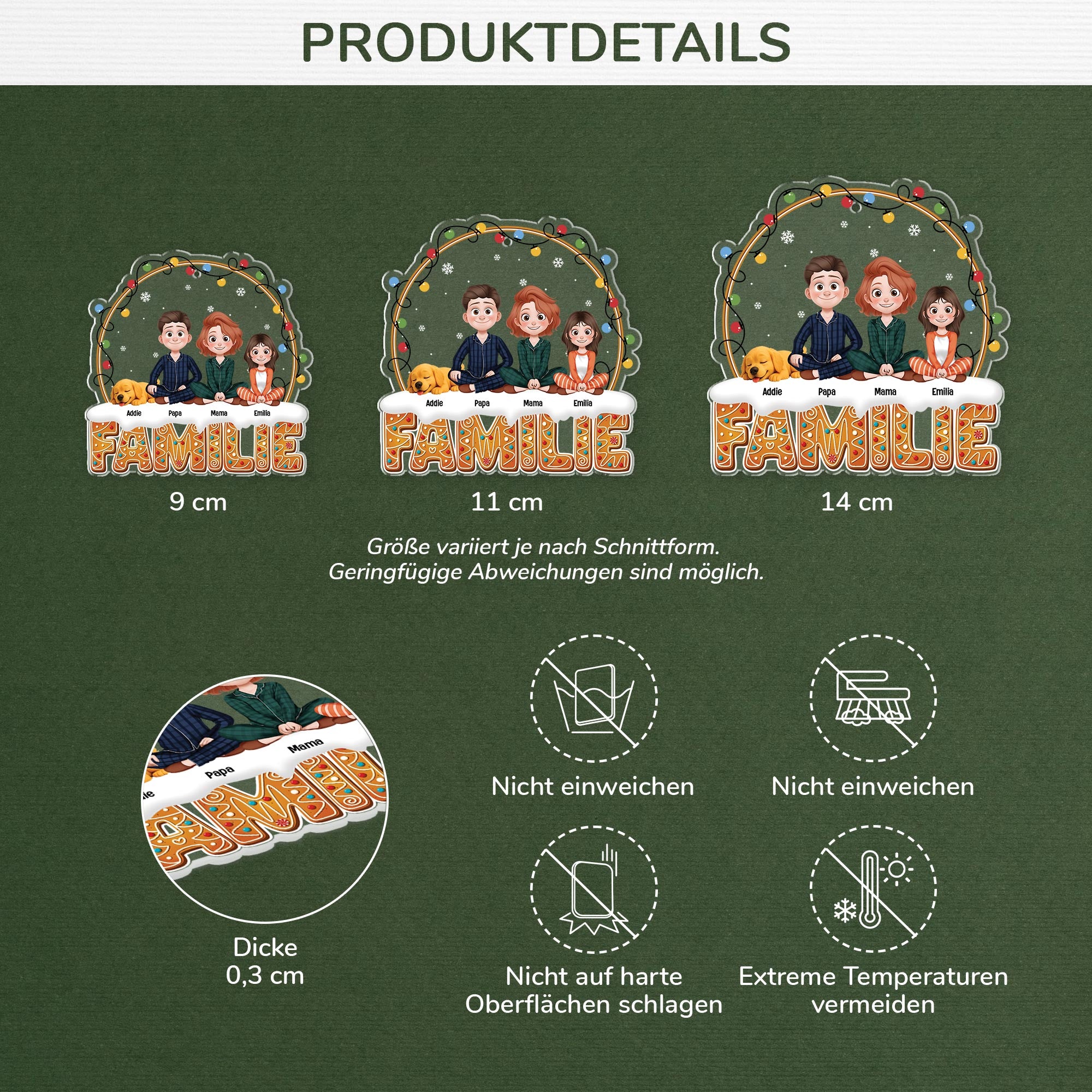 6077OGE3 fur immer familie personalisierter christbaumschmuck familie_ acryl mit foto 6077O6YAI