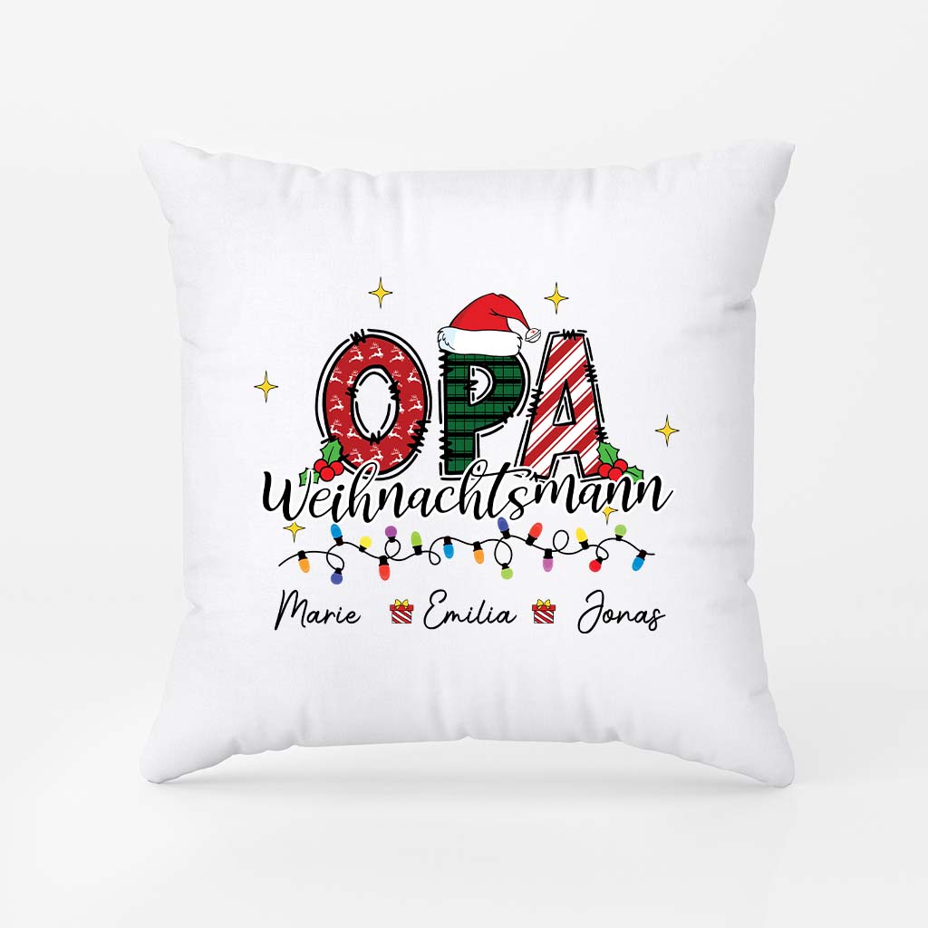 6086PGE1 opa oma weihnachtsmann weihnachts kissen oma personalisiert 6086PTQMB