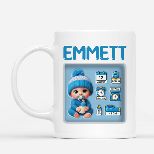 6094MGE1 baby und babysachen personalisierte tasse zur geburt 6094M8QTK