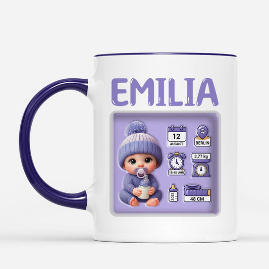 6094MGE2 baby und babysachen personalisierte tasse zur geburt 6094M8QTK