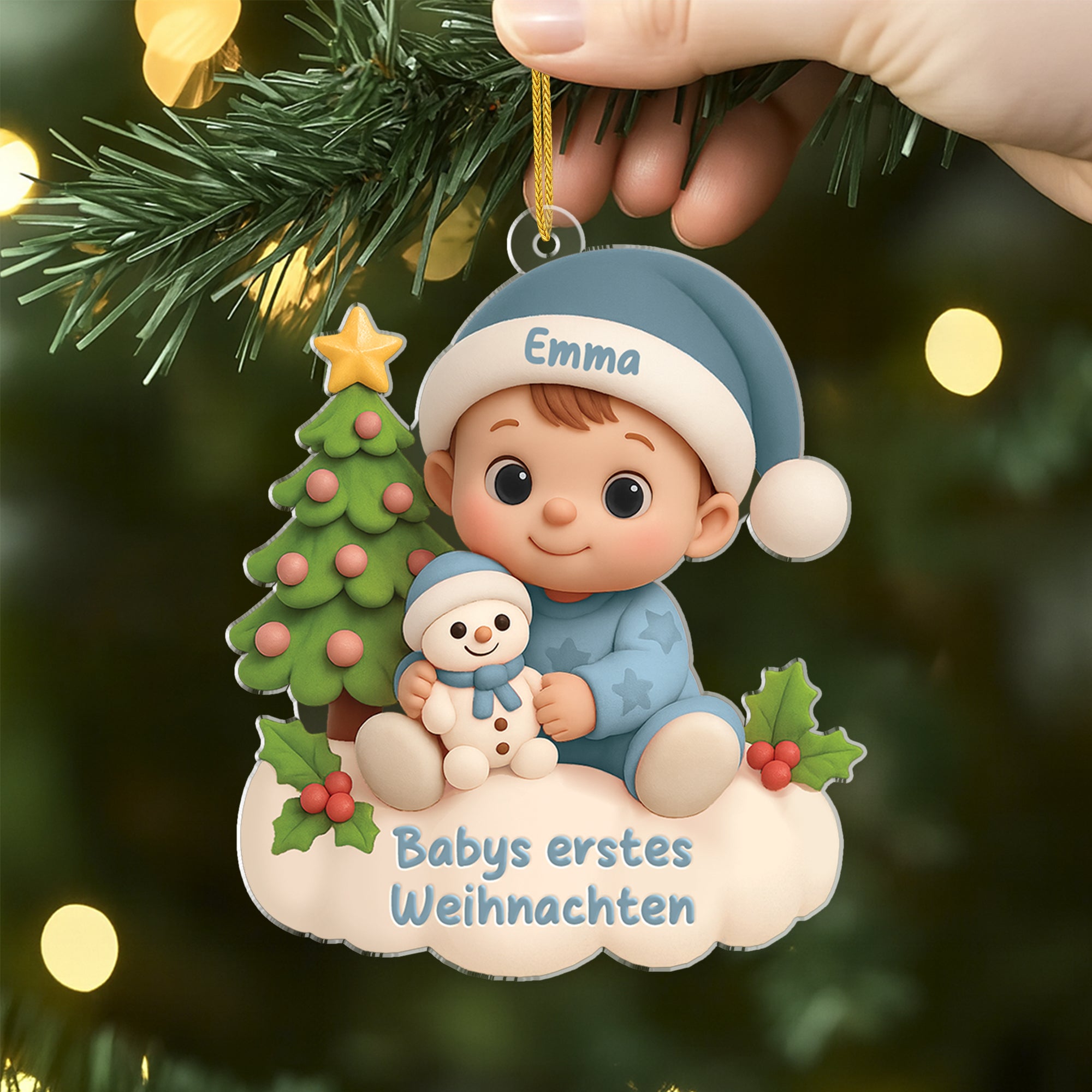 6096OGE2 3d druck effekt babys erstes weihnachten tannenbaum acryl weihnachtsschmuck_ personalisiert babys 6096OKQNK