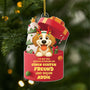 6098OGE1 3d druck effekt ich bat den weihnachtsmann um wahre freunde acryl christbaumschmuck hund personalisiert_ 6098OKLAC