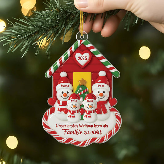 6099OGE2 3d druck effekt erstes weihnachten in unserem neuen zuhause personalisierter christbaumschmuck familie_ acryl 6099OKVNI