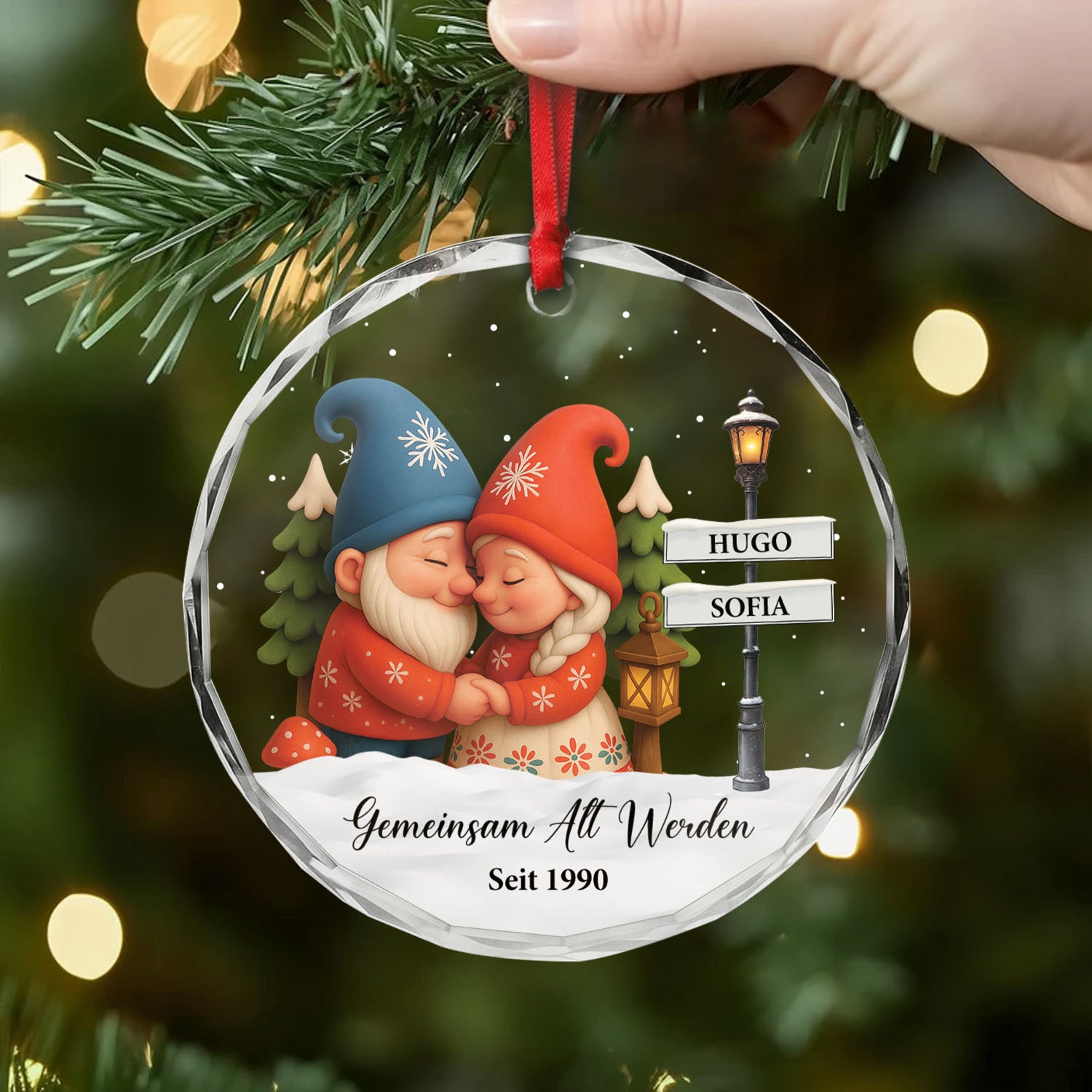 6104OGE2 gemeinsam alt werden seit glas weihnachtsschmuck_ personalisiert paare 6104O8V5G