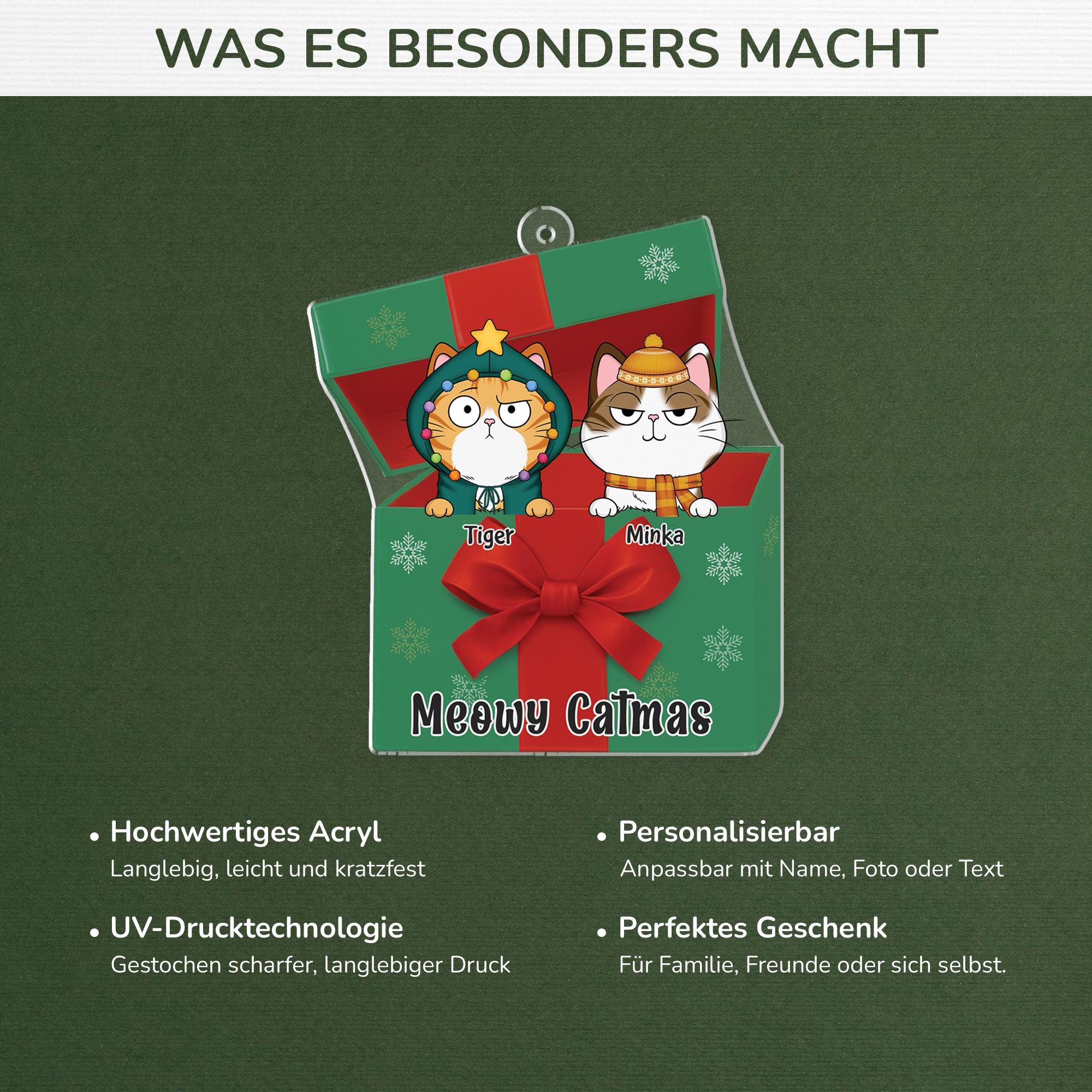 6106OGE4 3d druck effekt meowy catmas acryl christbaumschmuck katze personalisiert_ 6106OKTND