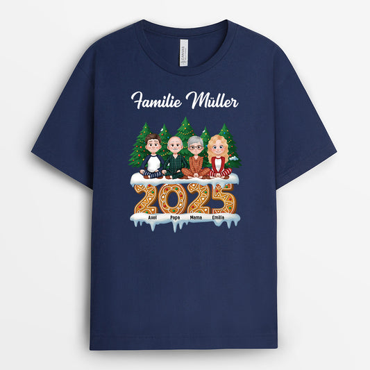6122AGE2 familie mit haustieren personalisiertes weihnachts shirt_ 6122AKQMI