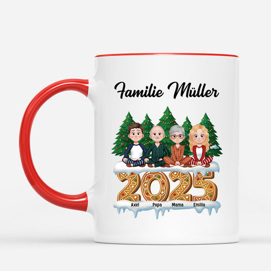 6122MGE2 familie mit haustieren weihnachtstasse personalisiert_ 6122MKQMI