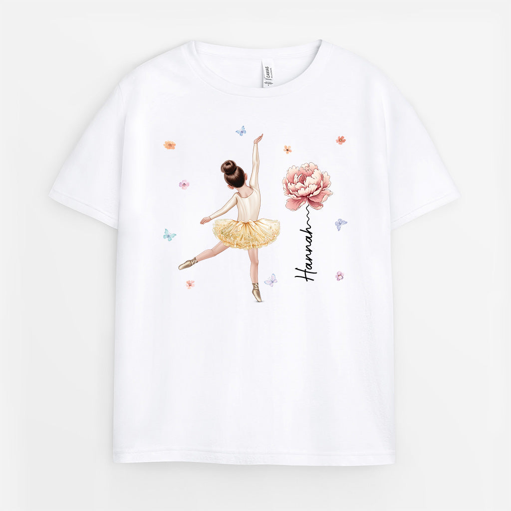 6132AGE1 ballet und blumen kinder t shirts personalisiert_ 6132A8QMK