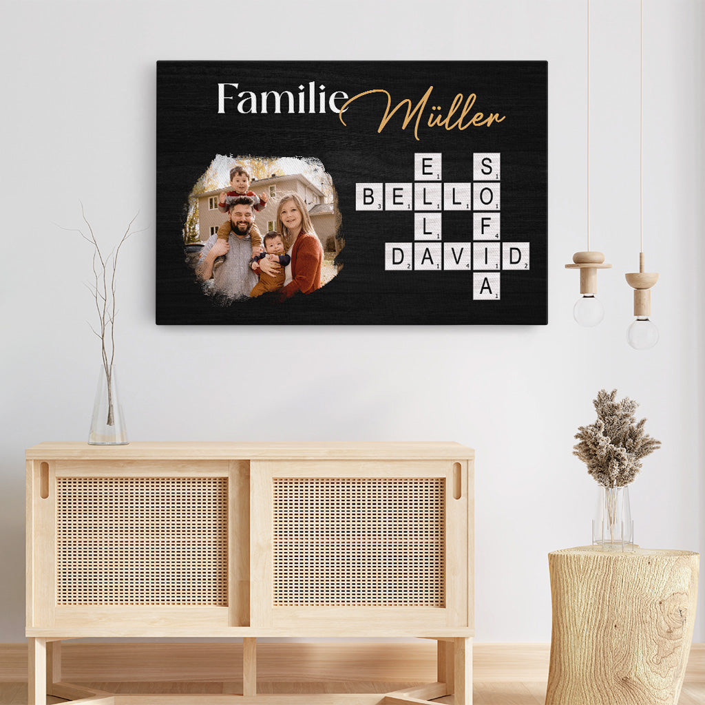 6133CGE3 familie mit foto leinwand kreuzwortratsel personalisiert familie_ 6133C8V5I