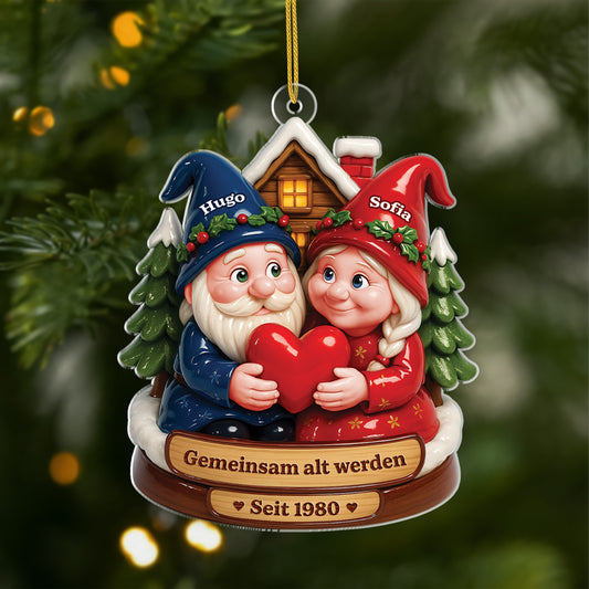 6139OGE1 gemeinsam alt werden seit acryl weihnachtsschmuck_ personalisiert paare 6139O3VMG