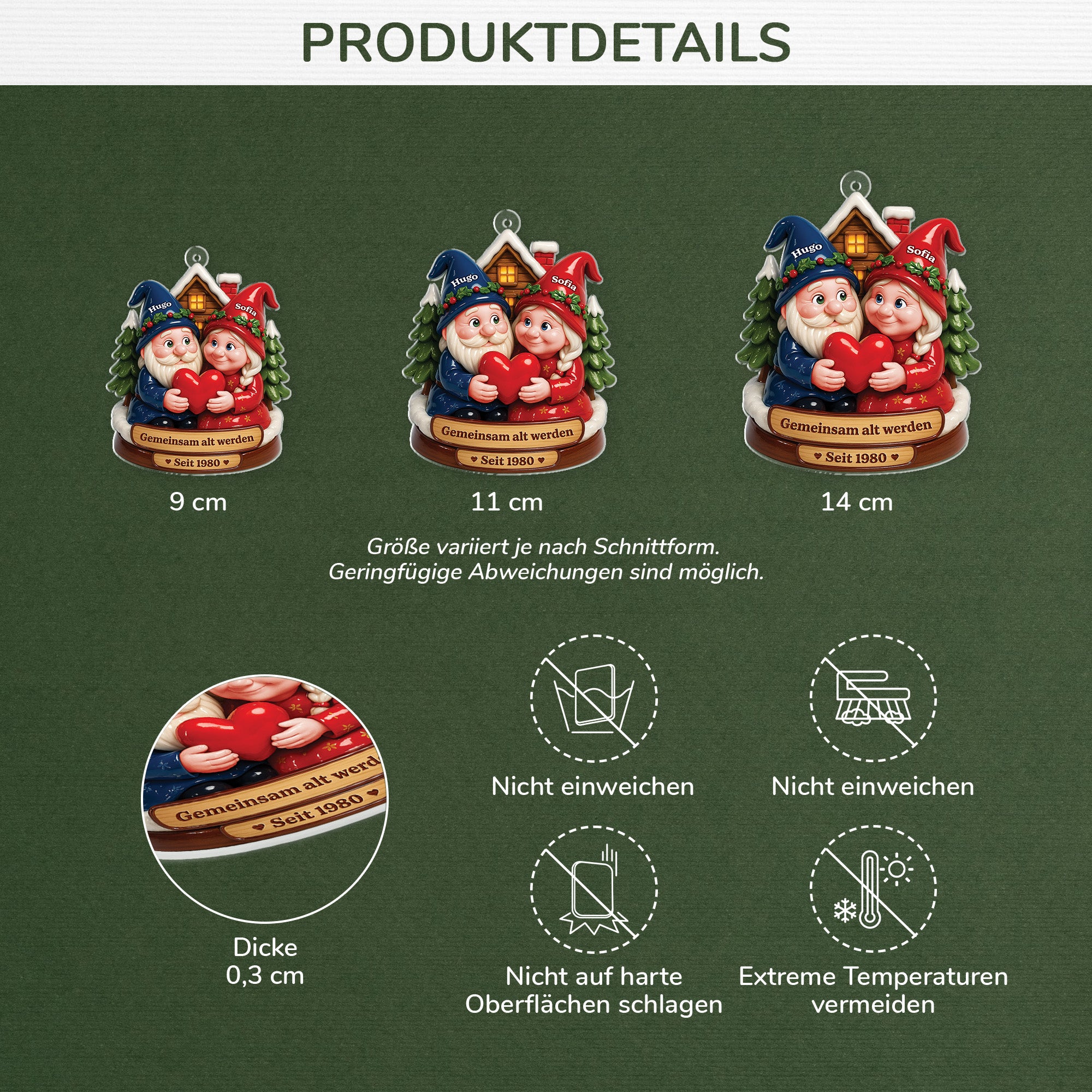 6139OGE3 gemeinsam alt werden seit acryl weihnachtsschmuck_ personalisiert paare 6139O3VMG