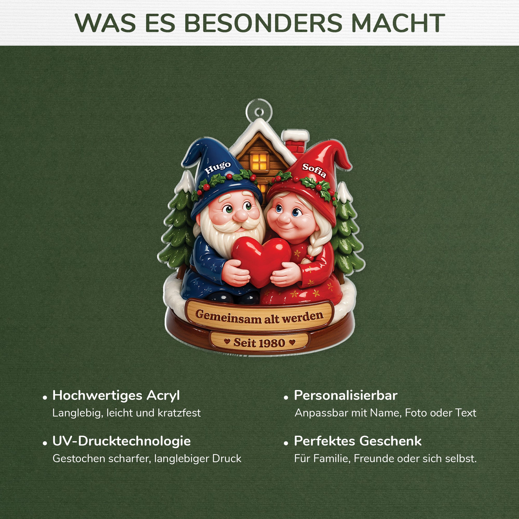 6139OGE4 gemeinsam alt werden seit acryl weihnachtsschmuck_ personalisiert paare 6139O3VMG