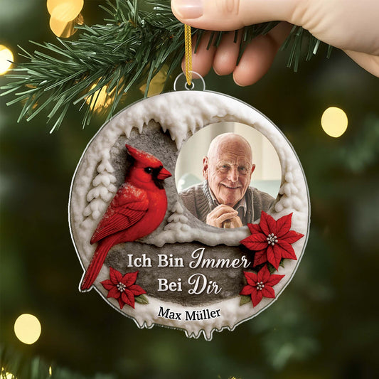 6146OGE2 3d druck effekt ich bin immer bei dir personalisierter weihnachtsschmuck foto_ acryl haustier zur erinnerung 6146O6VAC