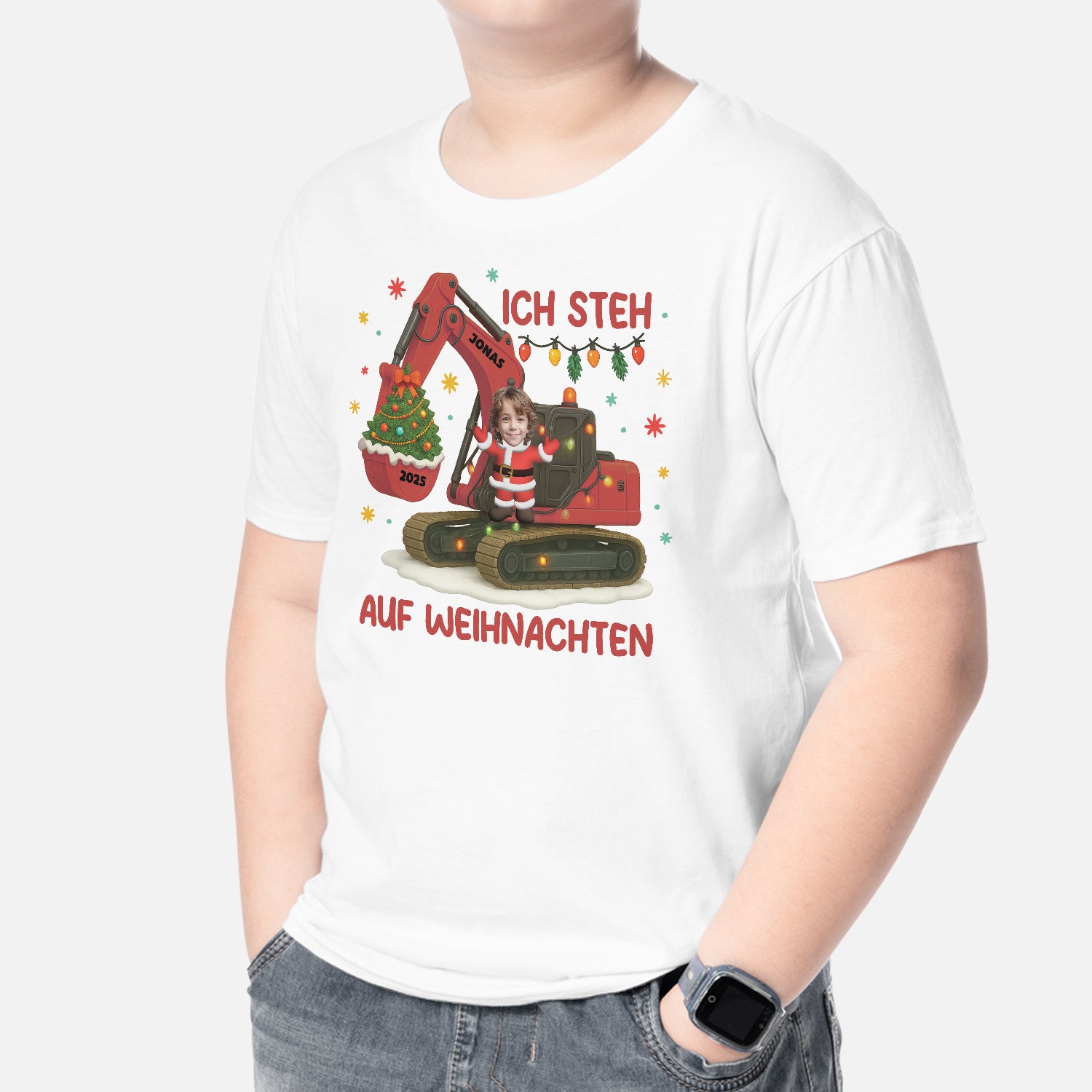 6156AGE2 ich steh auf weihnachten kinder t shirts personalisiert weihnachten mit gesicht 6156AKQCK_180435ed d83e 49a3 b70a 91718b22070b