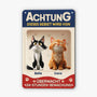 6158EGE1 katzen uberwachen dieses gebiet lustiges turschild katze personalisiert_ 6158E