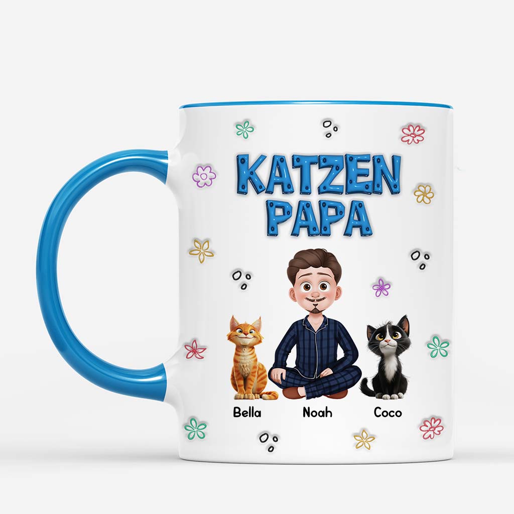 6169MGE2 3d druck effekt katzenpapa katzenmama katzen tasse personalisiert_ 6169M8VMD