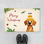 6171DGE1 merry woofmas fussmatte personalisiert hund_ weihnachten 6171D3VTC