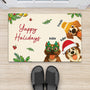 6171DGE2 merry woofmas fussmatte personalisiert hund_ weihnachten 6171D3VTC