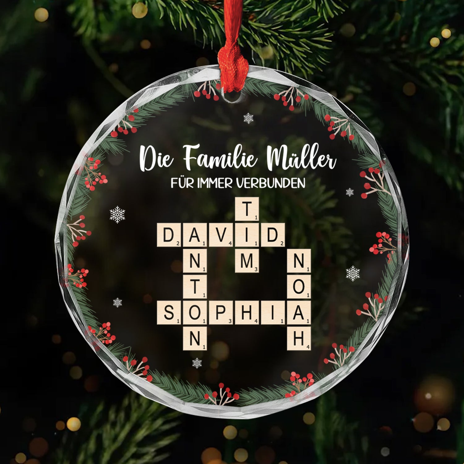6173OGE1 die familie fur immer verbunden weihnachtsschmuck kreuzwortratsel personalisiert_ 6173OKVCI