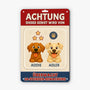 6177EGE2 hunde uberwachen dieses gebiet turschild hund personalisiert_ 6177E8TNC
