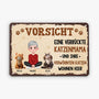 6182EGE1 verruckte katzenmama verwohnte katzen turschild katze personalisiert_ 6182E3HAD