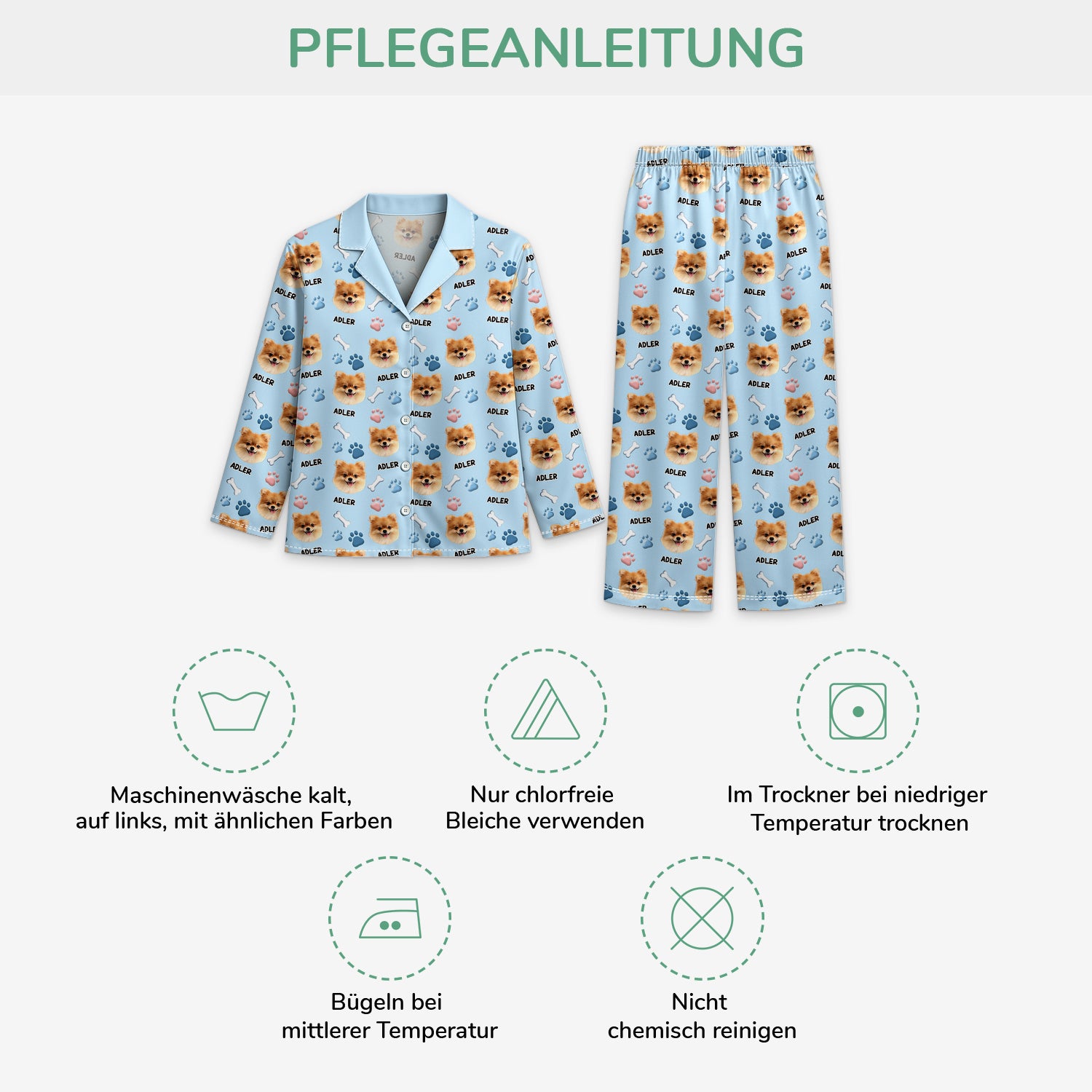 6190VGE4 3d druck effekt hund mit foto personalisierte pyjama_s 6190V8XQC