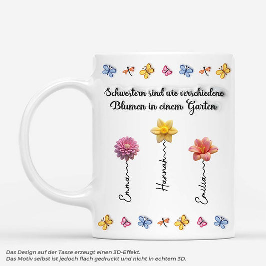 6192MGE1 3d druck effekt schwestern sind unterschiedliche blumen aus demselben garten personalisierte schwestern tasse_ 6192M8VTA_334c6db5 79e8 459a 926e 7fff473dd64b