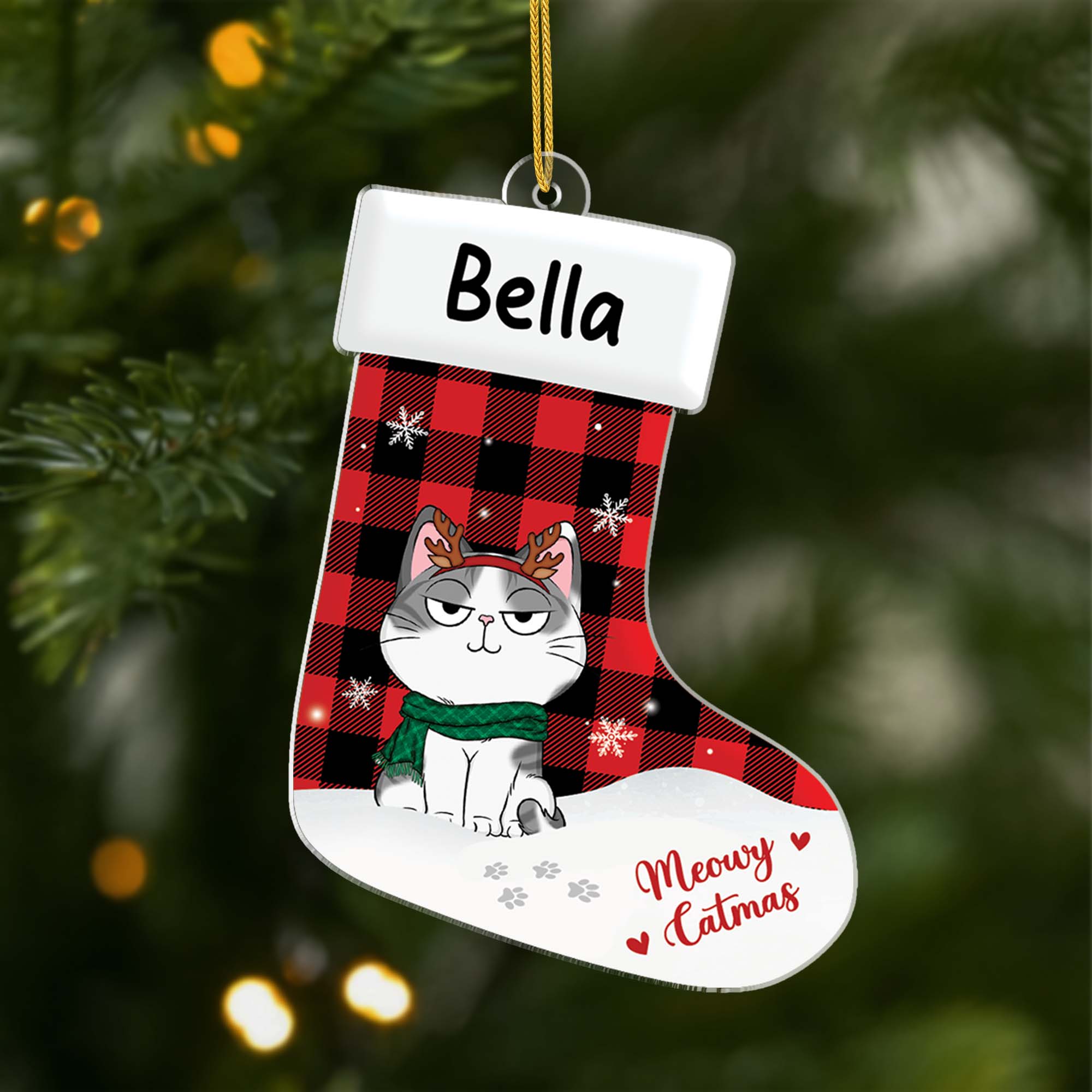 6193OGE1 meowy catmas acryl christbaumschmuck katze personalisiert_ 6193OK6AD