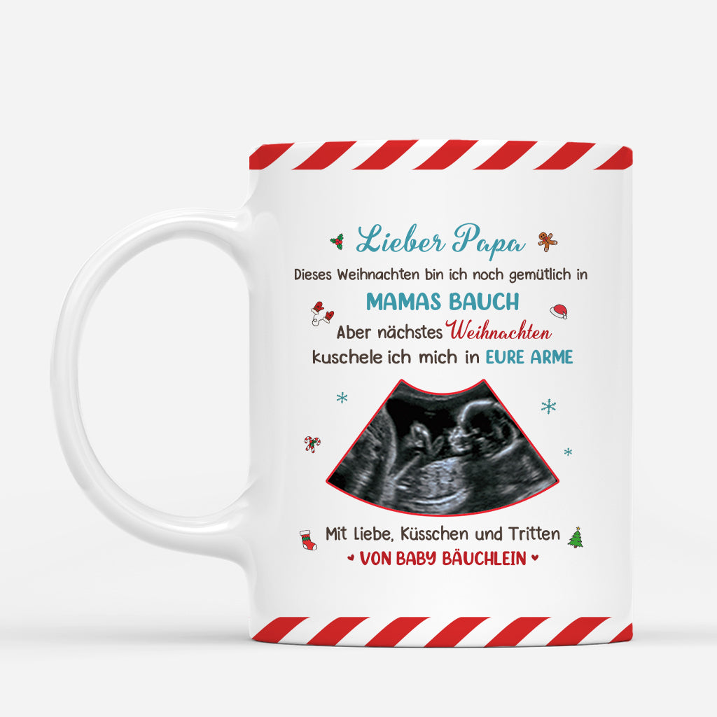6196MGE1 dieses weihnachten noch im bauch nachstes in deinen armen foto weihnachtstasse personalisiert_ fur werdende mama papa 6196MKVCB