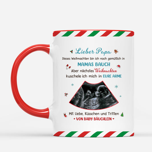 6196MGE2 dieses weihnachten noch im bauch nachstes in deinen armen foto weihnachtstasse personalisiert_ fur werdende mama papa 6196MKVCB