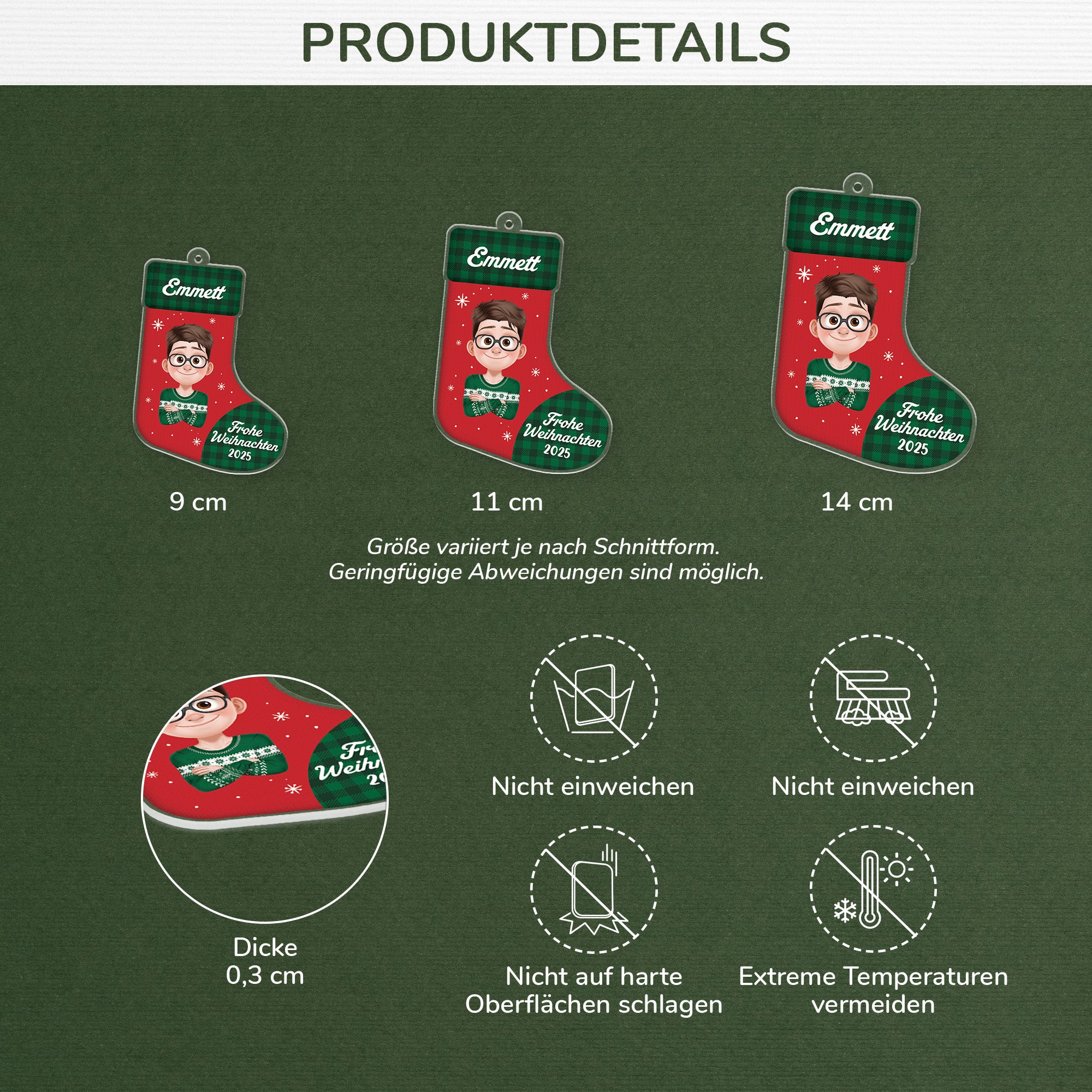 6202OGE3 frohe weihnachten acryl weihnachtsschmuck personalisiert_ frauen manner 6202OKTQB