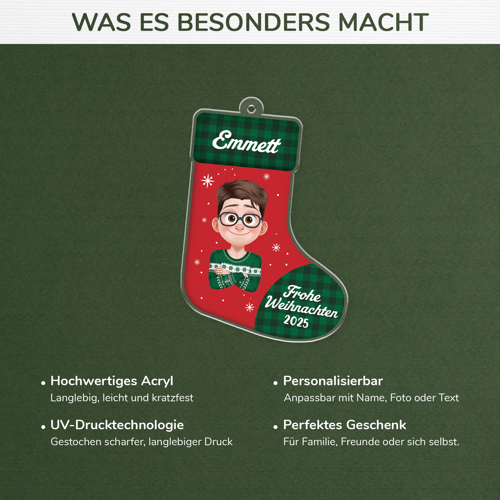 6202OGE4 frohe weihnachten acryl weihnachtsschmuck personalisiert_ frauen manner 6202OKTQB