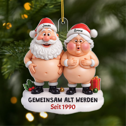 6217OGE1 3d druck effekt gemeinsam alt werden seit acryl weihnachtsschmuck personalisiert paar lustig nackt 6217O6LNG_4