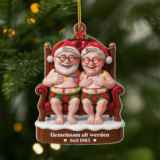 6218OGE1 3d druck effekt gemeinsam alt werden seit acryl weihnachtsschmuck personalisiert paar nackt lustig 6218O6VTG