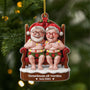 6218OGE1 3d druck effekt gemeinsam alt werden seit acryl weihnachtsschmuck personalisiert paar nackt lustig 6218O6VTG