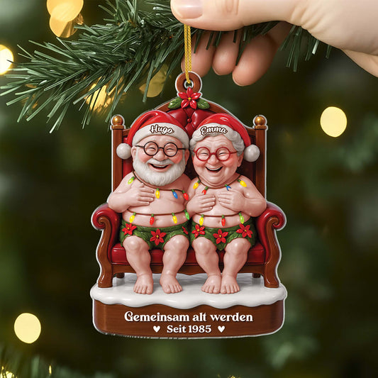 6218OGE2 3d druck effekt gemeinsam alt werden seit acryl weihnachtsschmuck personalisiert paar nackt lustig 6218O6VTG